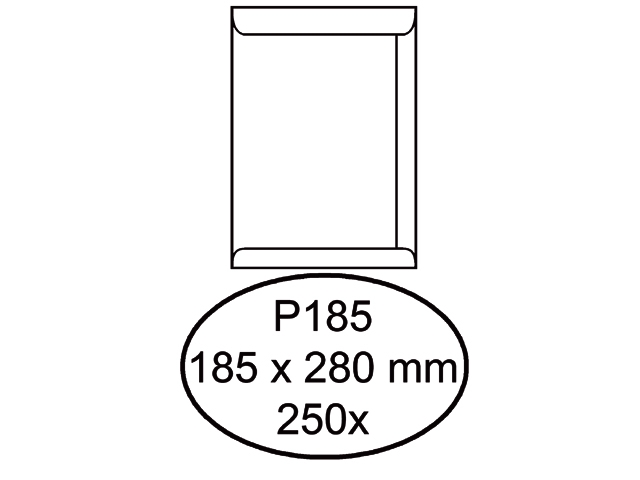 Envelop Quantore akte P185 185x280mm wit