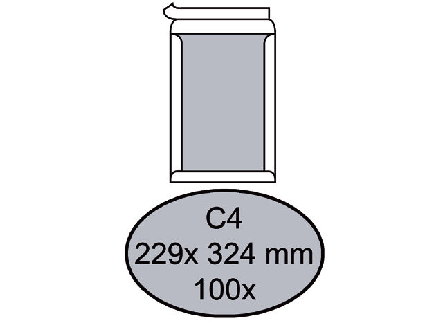Envelop Quantore bordrug C4 229x324mm