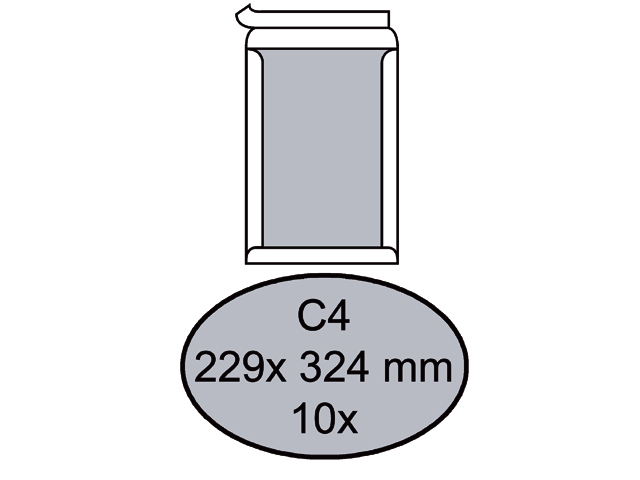 Envelop Quantore bordrug C4 229x324mm