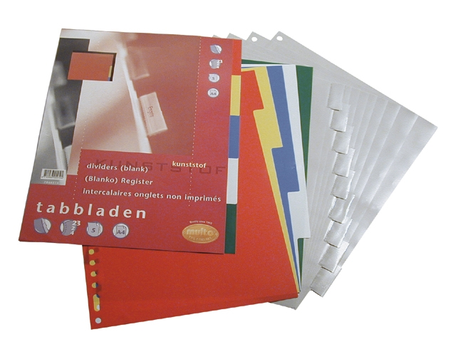 Tabbladen multo a4 23r pp a-z grijs