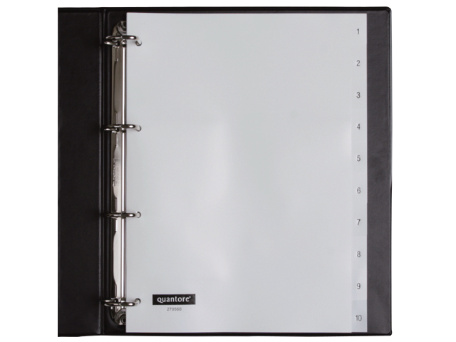 Quantore tabblad 4rings pp 1-10 wit