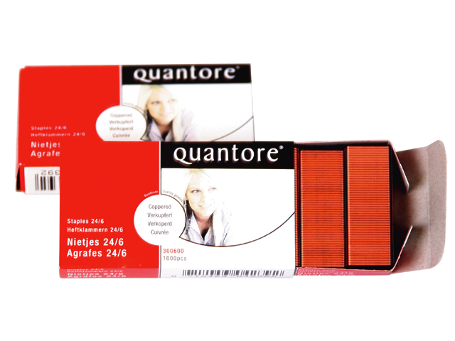 Nieten Quantore 24/6 verkoperd 1000 stuks