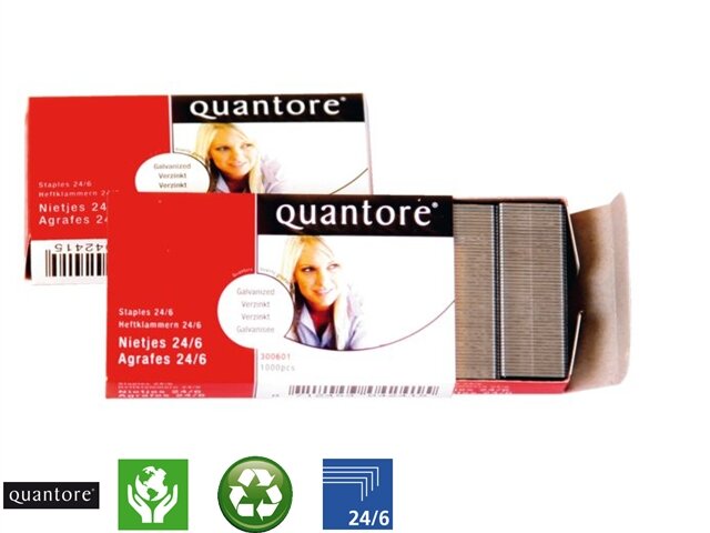 Nieten Quantore 24/6 1000 stuks verzinkt