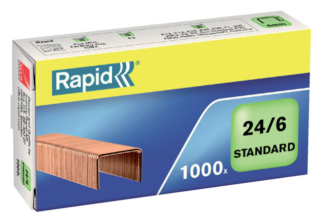 Rapid nietjes koper 24/6 (1000)
