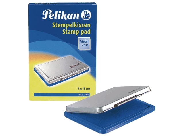stempelkussen pelikan 2e 110x70mm blauw