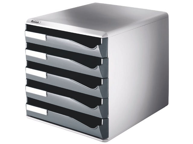 Ladenbox grijs 5 laden