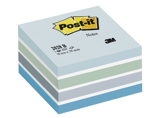 3m post-it 76x76mm pastel blauw