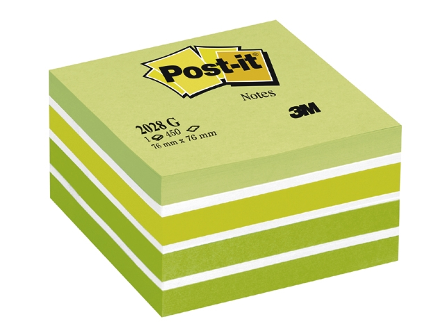 3m post-it 76x76mm pastel groen
