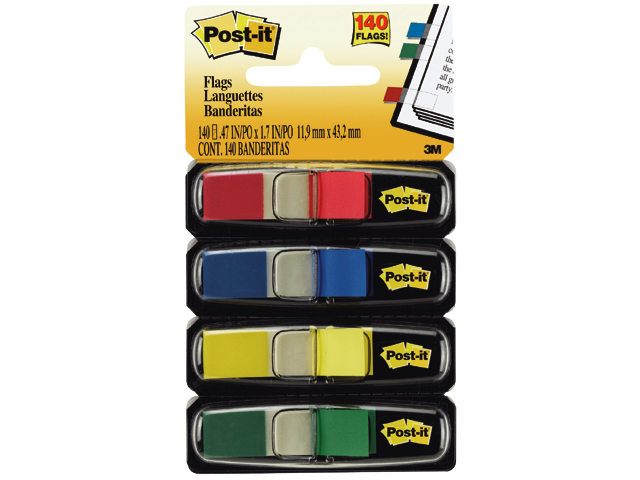 3m post-it indextabs assorti   12mm
