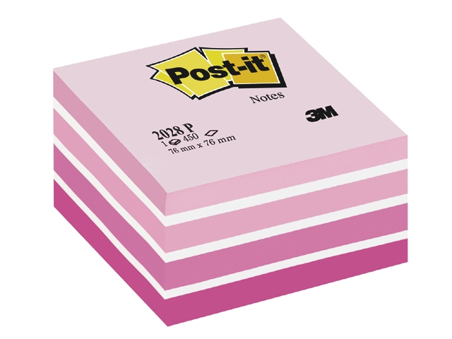 3m post-it 76x76mm aqua roze