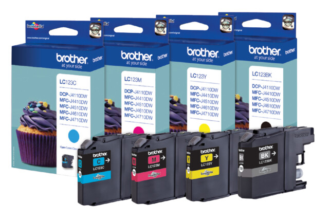 Brother inktcartr. zwart   lc-123bk