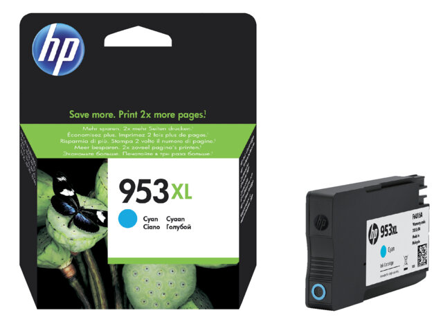 Hp inktcartridge 953xl blauw