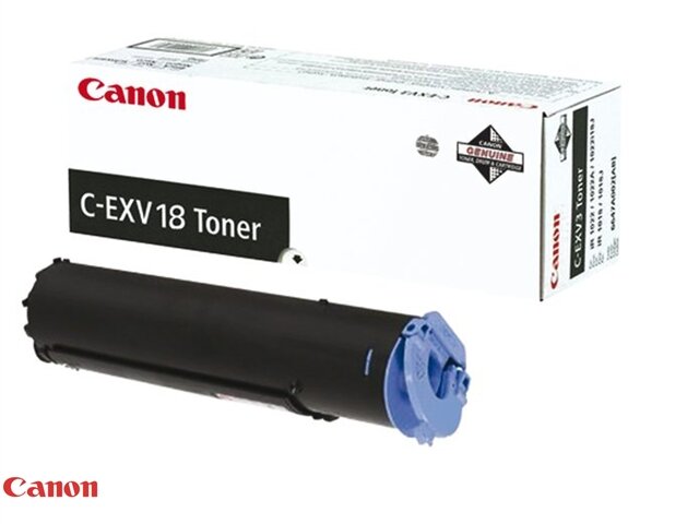 Caonon tonercartridge zwart c-exv18