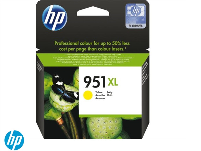 HP inktcartridge 951xl         geel