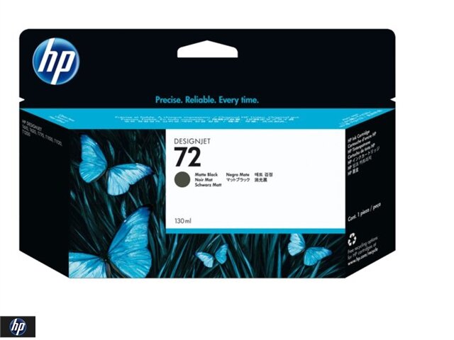 inktcartridge hp mat zwart    no:72