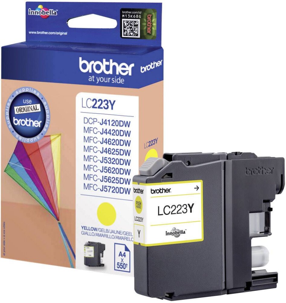 Brother cartridge geel       lc223y