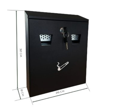 Wandasbak BRASQ 32x26cm zwart