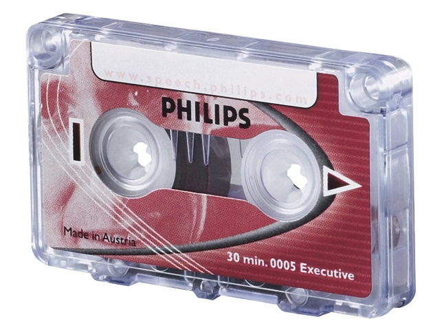 cassette dicteer philips lfh0005 2x15min met