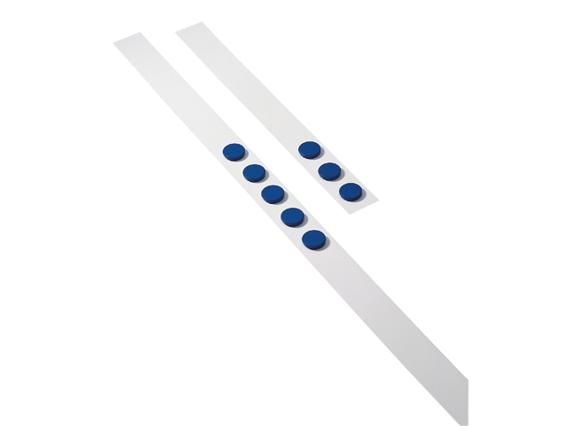 Wandlijst 100cm + 5 blauwe magneten