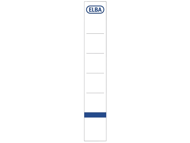 rugetiket elba rado 190x30mm wit