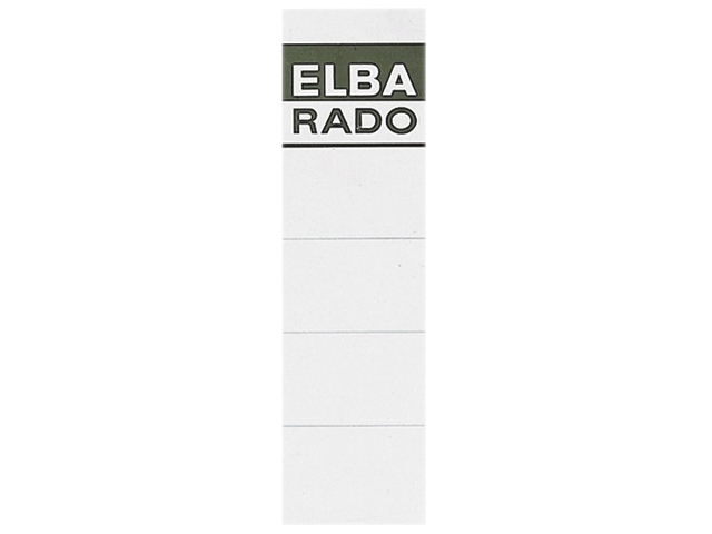 rugetiket elba rado 159x44mm wit