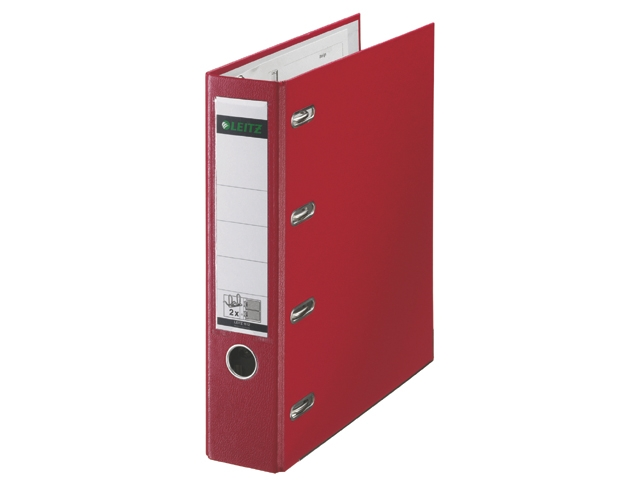 ordner leitz 1012 a4 80mm pp bank 2mech rood