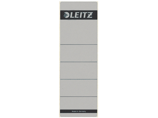 Rugetiket leitz 1642 58x190mm grijs