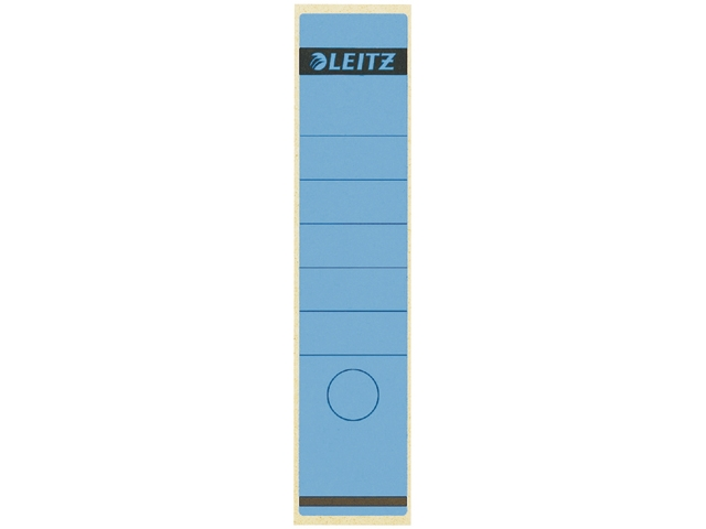 Ordneretiket blauw lang br10st