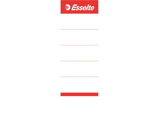 Insteeketiket wit 100st 30x158