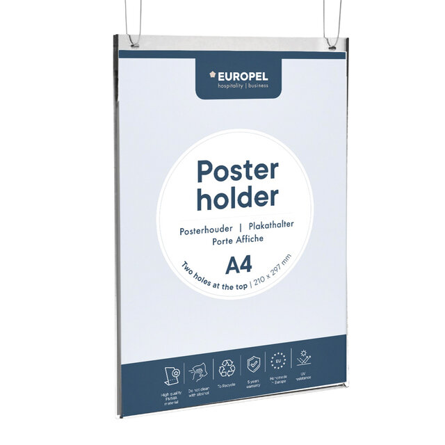Europel Posterhouder A4 Staand