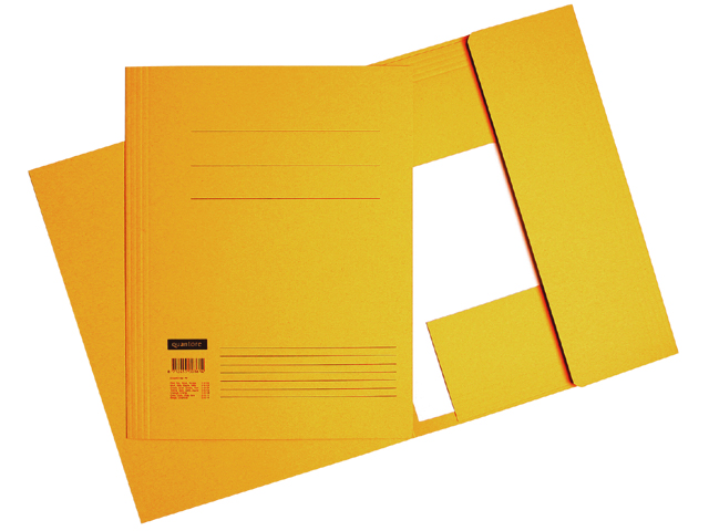 Dossiermap Quantore A4 300gr geel