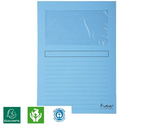 Insteekmap l-model+venster l.blauw