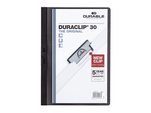 Durable klemmappen 3mm   zwart