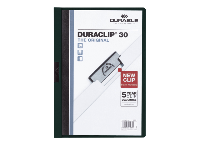 klemmap durable 2200 a4 pl/tr 3mm aubergine
