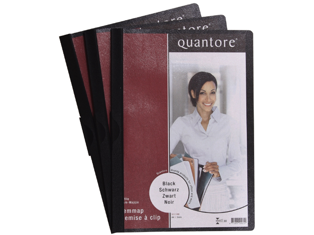 Klemmap Quantore A4 3mm zwart