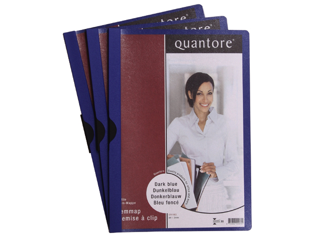 Quantore klemmap 3mm donkerblauw