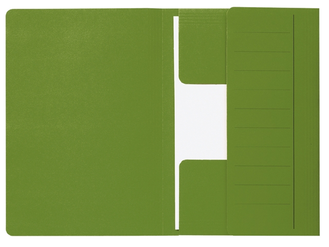Dossiermap jalema 3 kleppen groen
