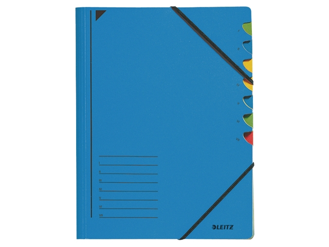 sorteermap leitz 3907 7vaks blauw