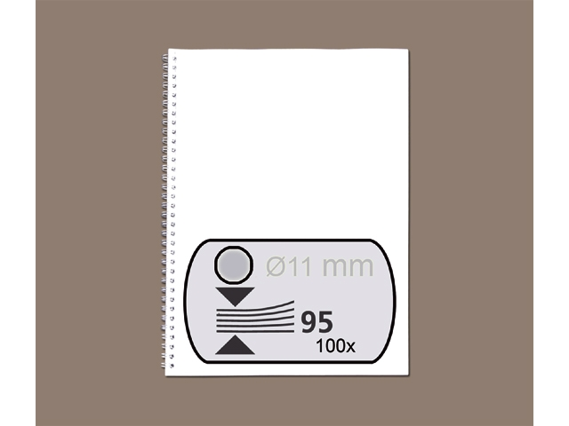 draadrug gbc 11mm 34r zilver