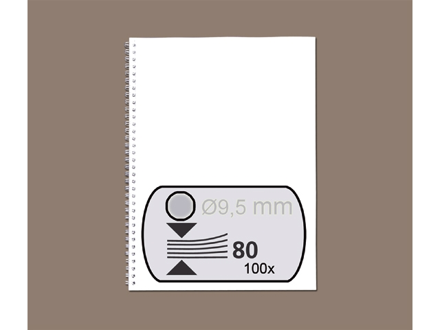 draadrug gbc 9.5mm 34r zilver