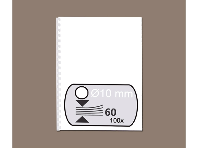 Bindrug 21-ring wit 100st 10mm