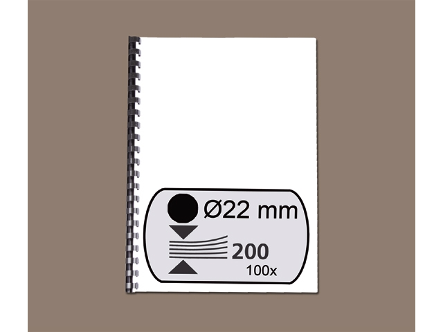bindrug gbc 22mm 21r zwart