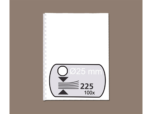bindrug gbc 25mm 21r wit