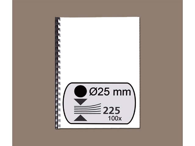 bindrug gbc 25mm 21r zwart