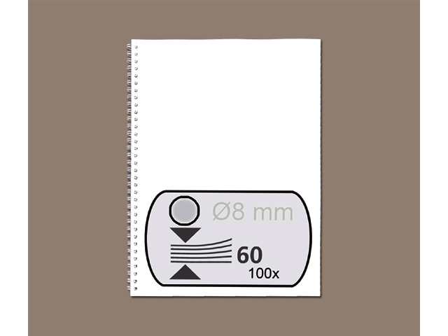 draadrug gbc 8mm 34r zilver