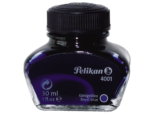 vulpeninkt pelikan 4001 30ml blauw/zwart