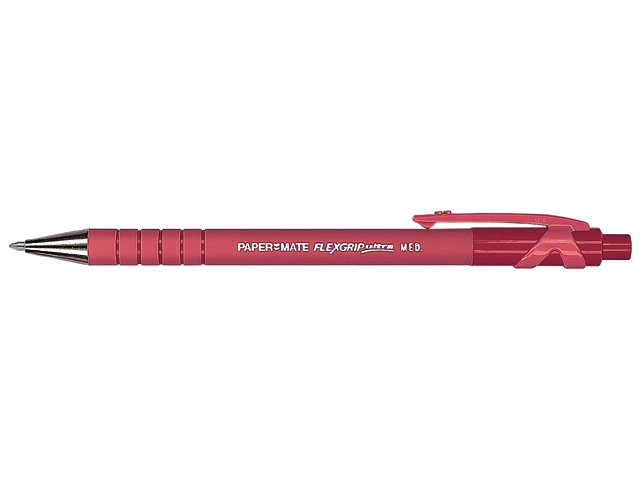 Balpen flexgrip medium rood
