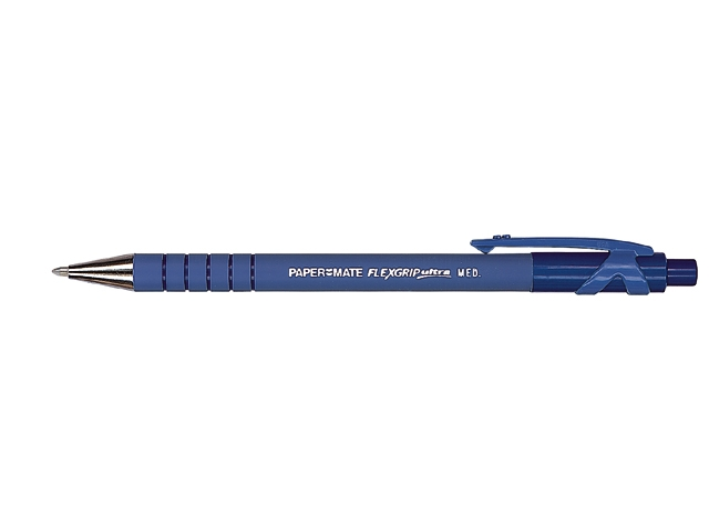Balpen blauw paper mate   flex grip