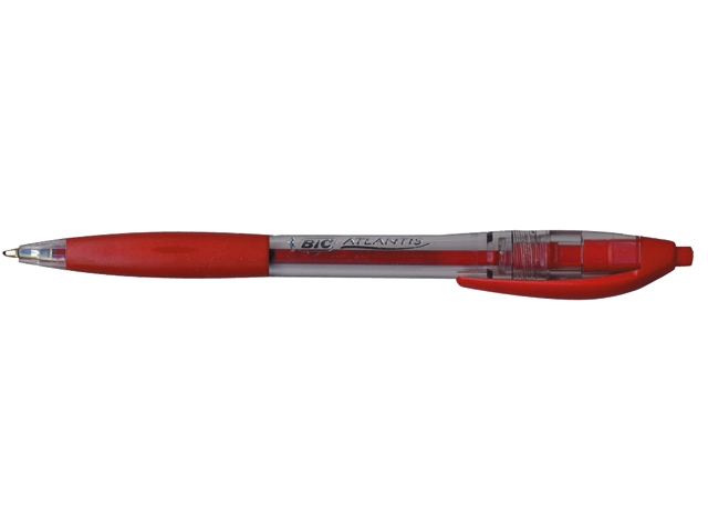 balpen bic atlantis clic rood