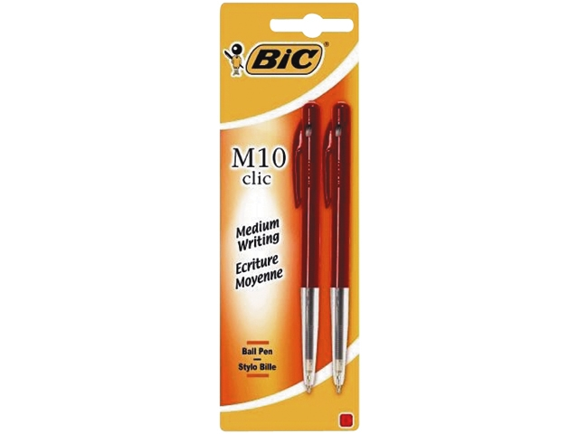 Balpen bic m10 rood blister